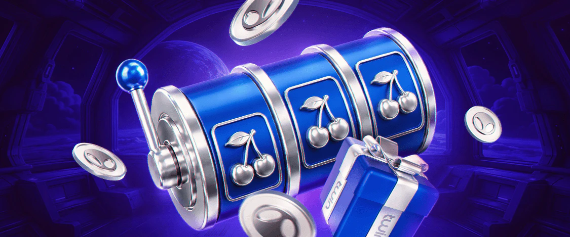 Twin slot reels and bonus gift promotional banner