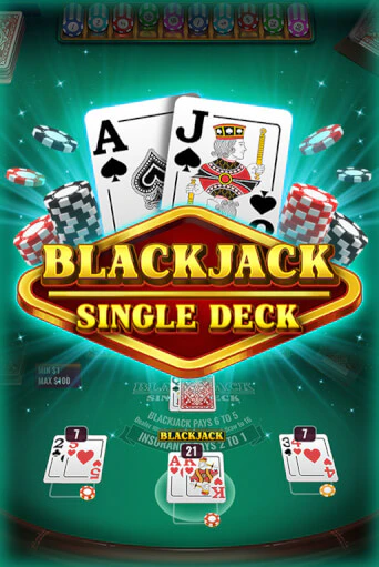 Single Deck Blackjack table game tile